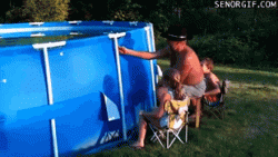 
               Meilleures images droles  Test de piscine en famille 
              
