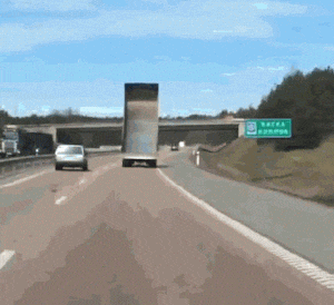 
               Meilleures images droles  Accident sur l'autoroute 
              