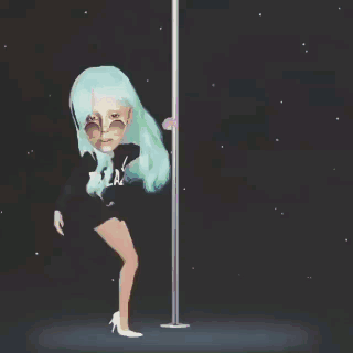 
               Meilleures images droles  Pole dance avec Lady Gaga ! 
              