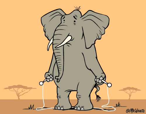 
               Meilleures image drole  Un éléphant ne pouvant sauter ..... ;) 
              