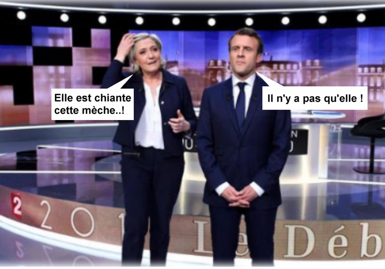  Image hilarante  CE QU'IL FAUT RETENIR DU DEBAT , photo blague
              