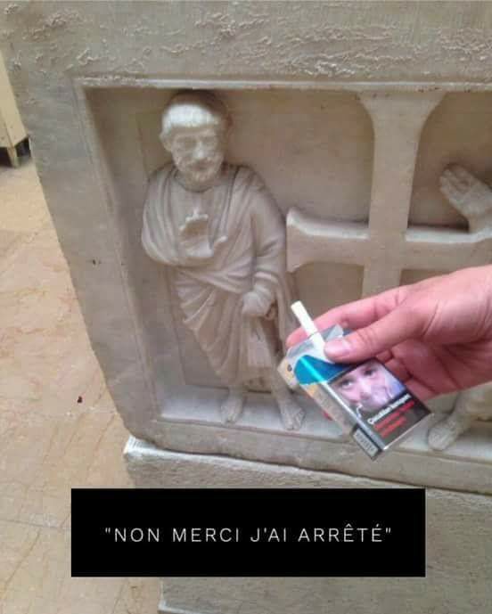  Image hilarante  non merci! le tabac tue , photo blague
              