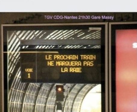 
               Meilleures images droles  Marquer la raie 
              