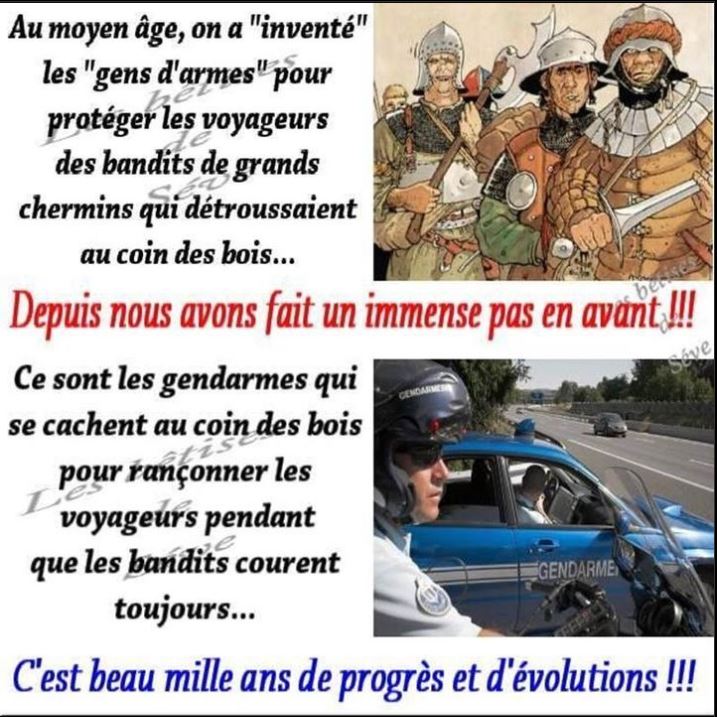  Image rigolote  Gens d'armes , photo blague
              