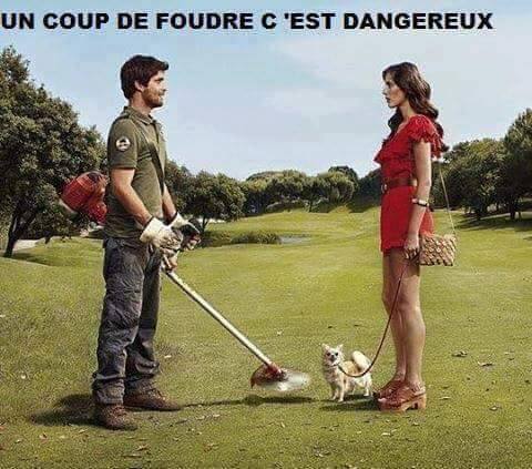 
               Meilleures image drole  l'amour est dangereux 
              