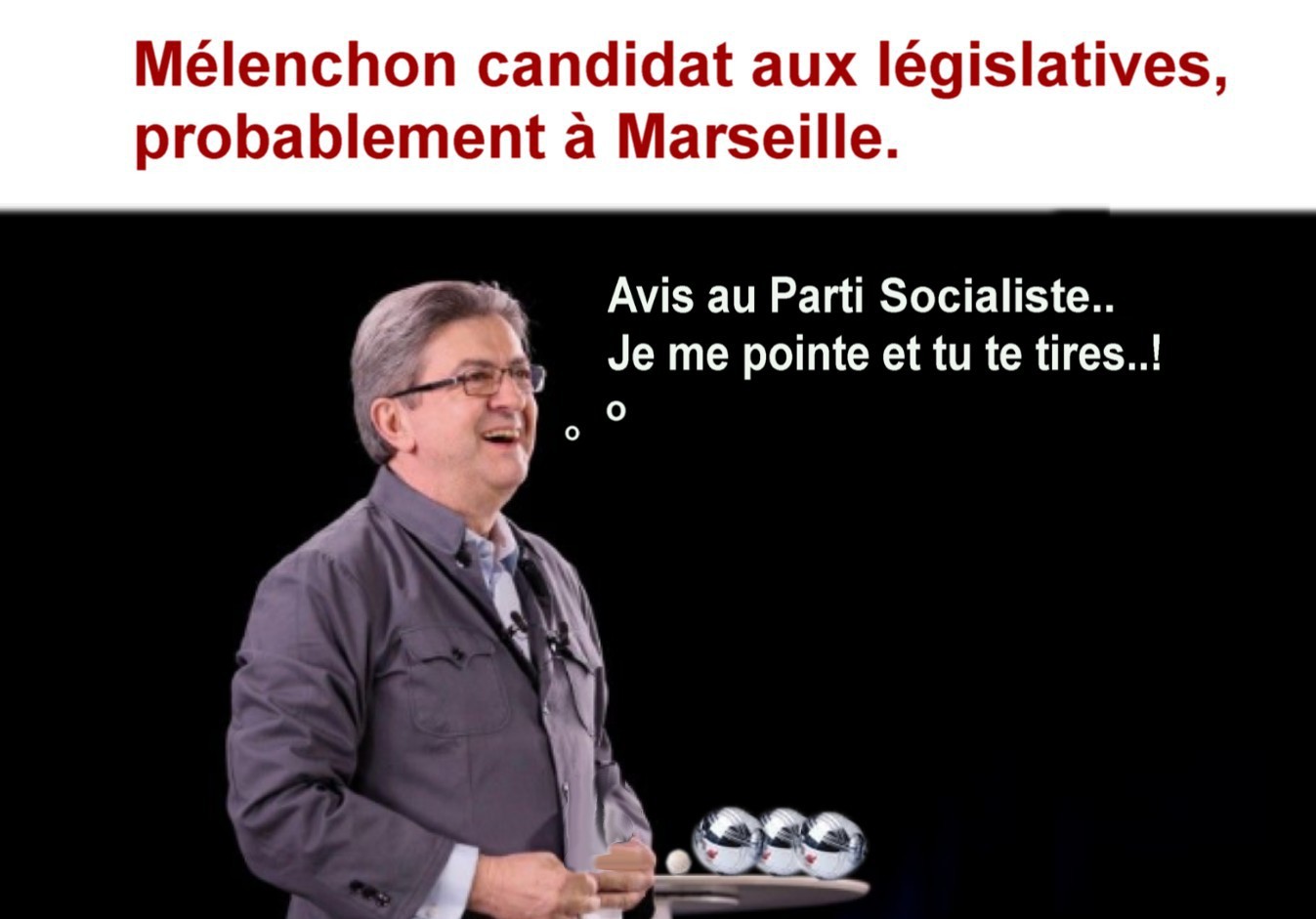  Image plaisante  MARIUS,CESAR, FANNY ET MELENCHON ! , photo blague
              