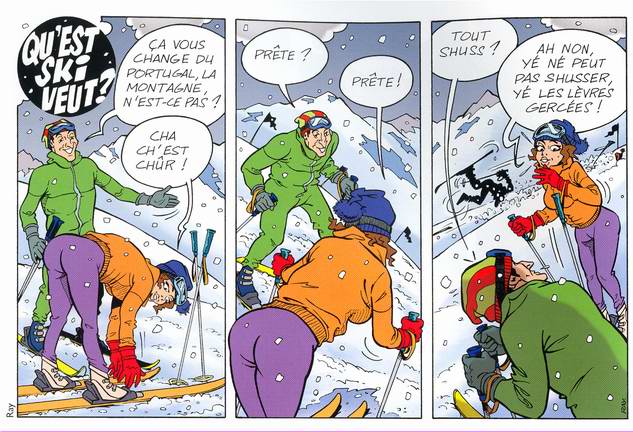 
               Meilleures images drôles  La montagne ça vous gagne! ça vous change le vit! 
              