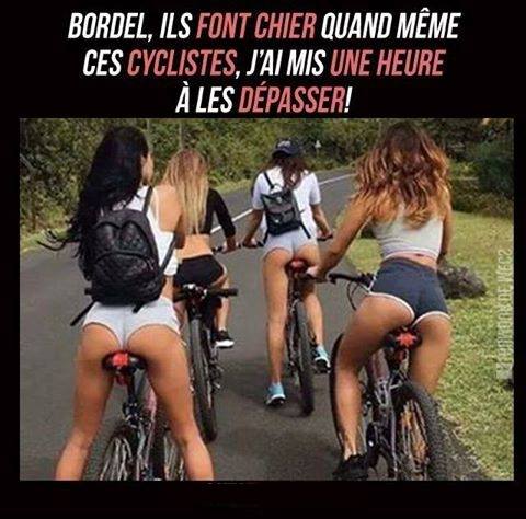 
               Meilleure image drole  du coup à rester derrière je suis pris de crampes
              