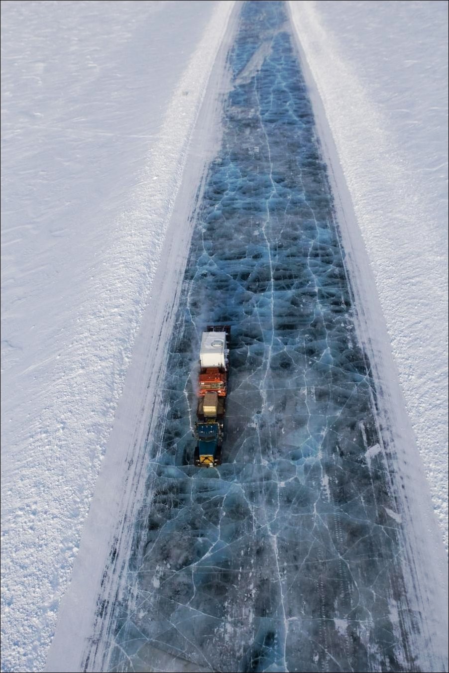 
               Meilleures images droles  Autoroute de glace 
              