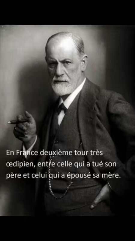 
               Meilleures images droles  Un 2e tour très œdipien 
              
