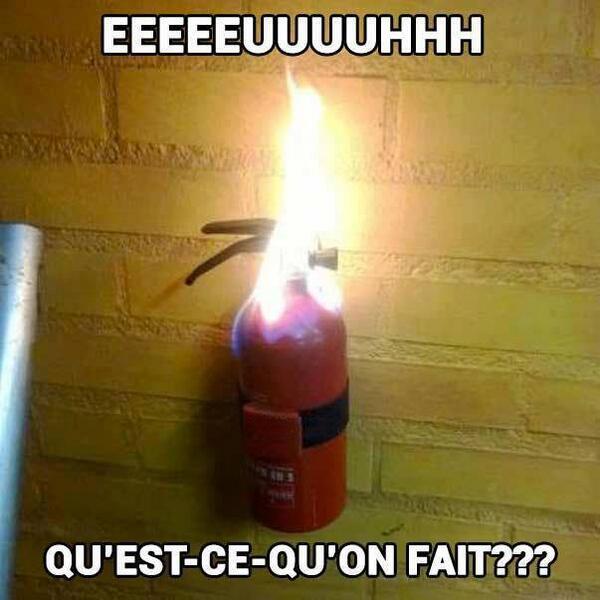 
               Meilleure image drole  Au feu ! 
              