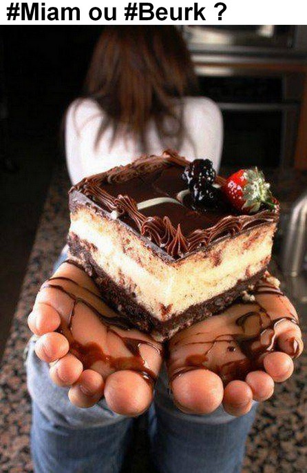 
               Meilleure image drole  Le chocolat, c'est l'pied 
              