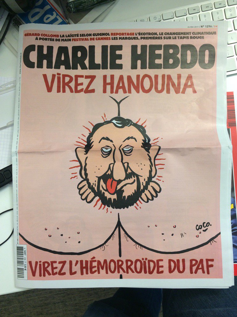 
               Meilleure image drole  humour satirique : la dernière une de charlie heb
              