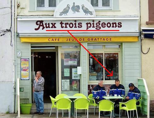 
               Meilleures images marrantes  Aux 3 pigeons 
              