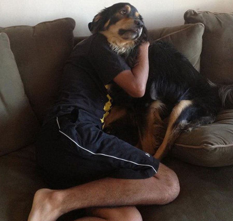 
               Meilleure photo blague  Homme chien 
              