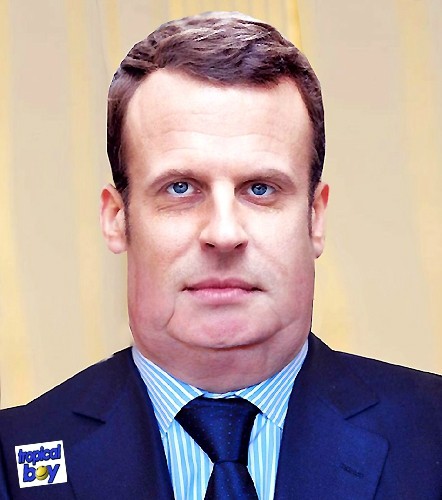  Image drôle  macron dans 5 ans, la gamelle est bonne , photo blague
              