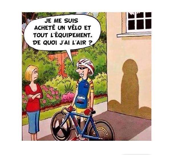  Image drôle  Tête de ...Cycliste 
              