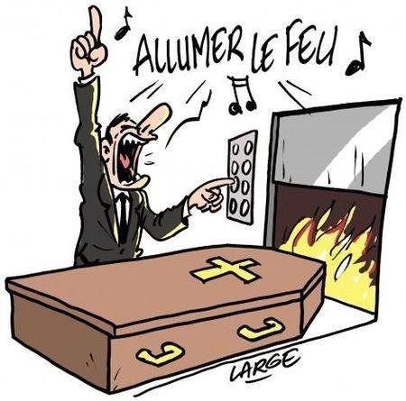 
               Meilleures images droles  Incinération d'un fan de Johnny Hallyday 
              