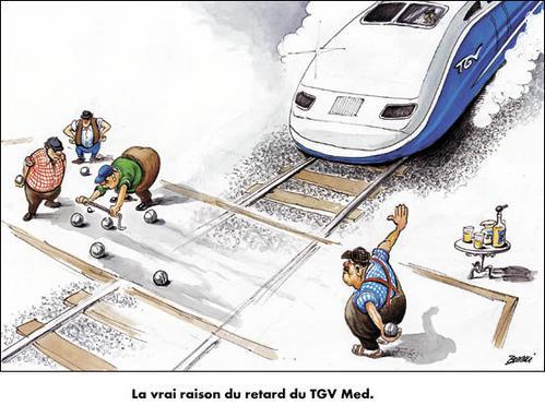 
               Meilleures image drole  voilà pourquoi un train n'arrive pas à l'heure 
              