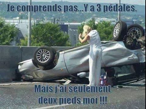  Image cocasse  ça m'a décoiffée cet accident ! , photo blague
              