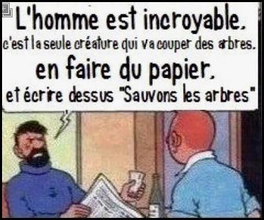 
               Meilleures images droles  L'homme est parfois dur de la feuille 
              