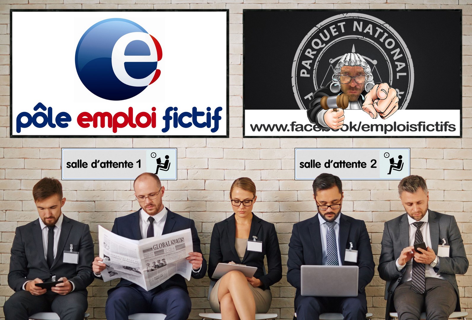 
               Meilleures image drole  Fusion POLE EMPLOI FICTIF/PARQUET NATIONAL FINANC
              