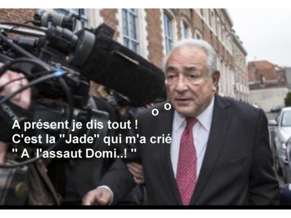  Image curieuse  PROCES DSK , photo blague
              