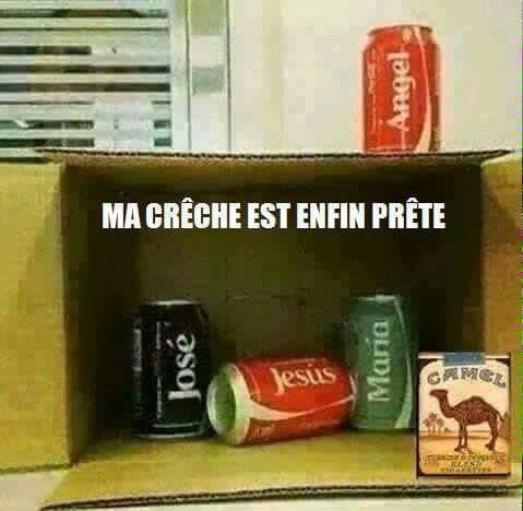 
               Meilleure image drole  ma crèche est terminée je vais pouvoir la mettre 
              