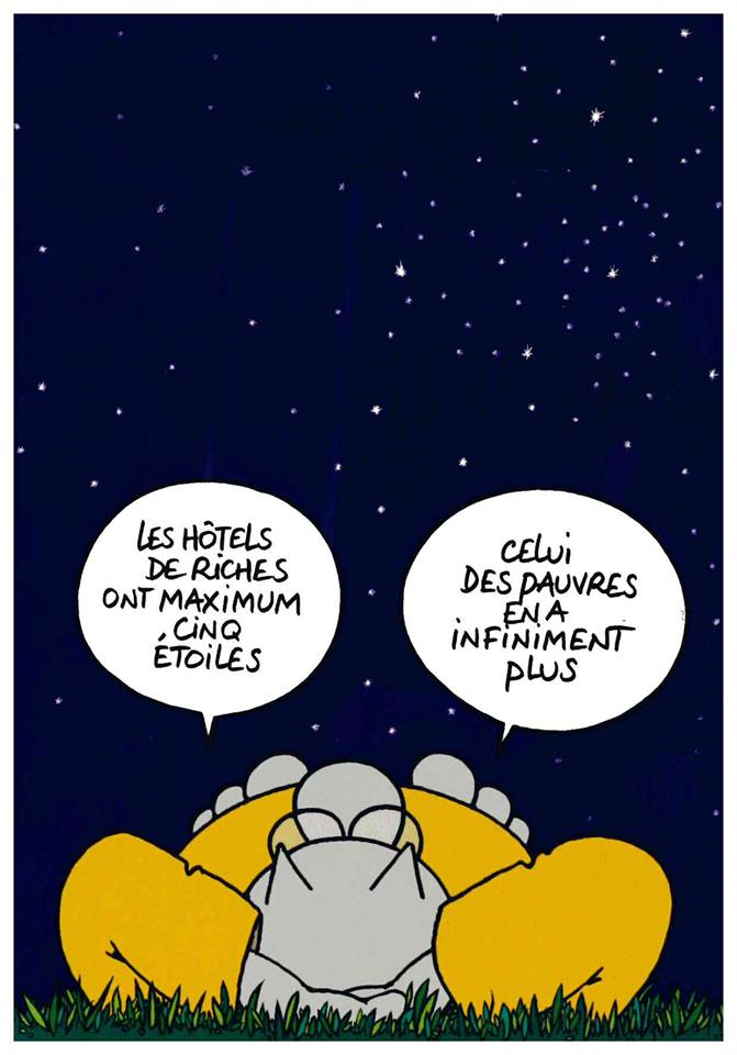  Image amusante  En été pour la nuit des étoiles c'est bien 
              