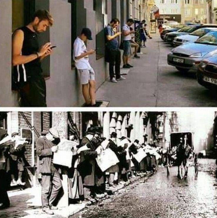  Image originale  Les temps changent , photo blague
              