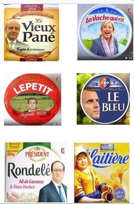 
               Meilleures images drôles  La France des fromages 
              