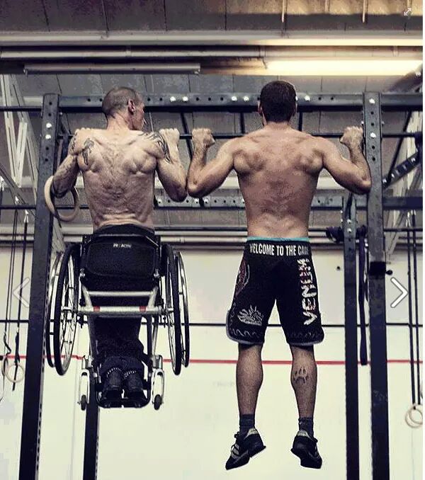 
               Meilleure image drole  musculation en fauteuil 
              
