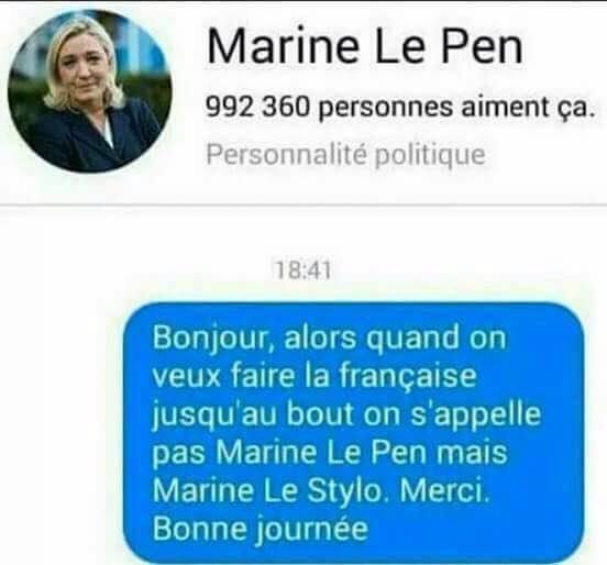 
               Meilleures image drole  la France aux français 
              