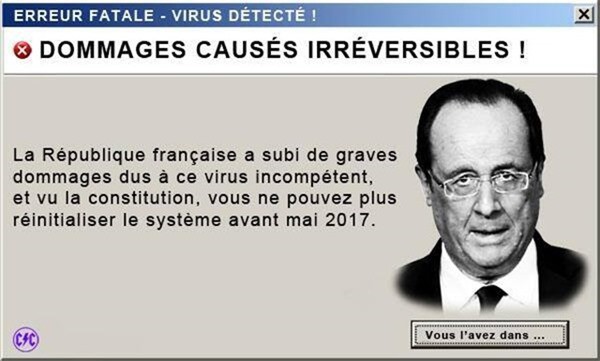  Image originale  virus encore actif 
              