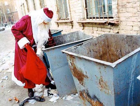  Image marrante  le père Noêl est une ordure , photo blague
              