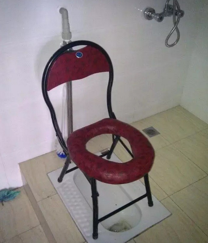 Image rigolote Douche-toilettes Tout confort , photo blague