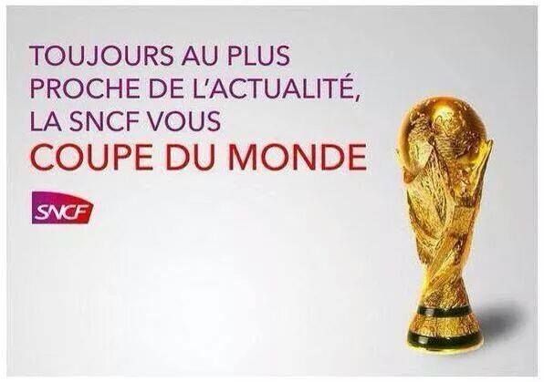  Image drôle  La SNCF vous coupe du monde , photo blague
              