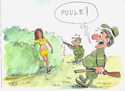 
               Meilleures images droles  Scène de chasse 
              