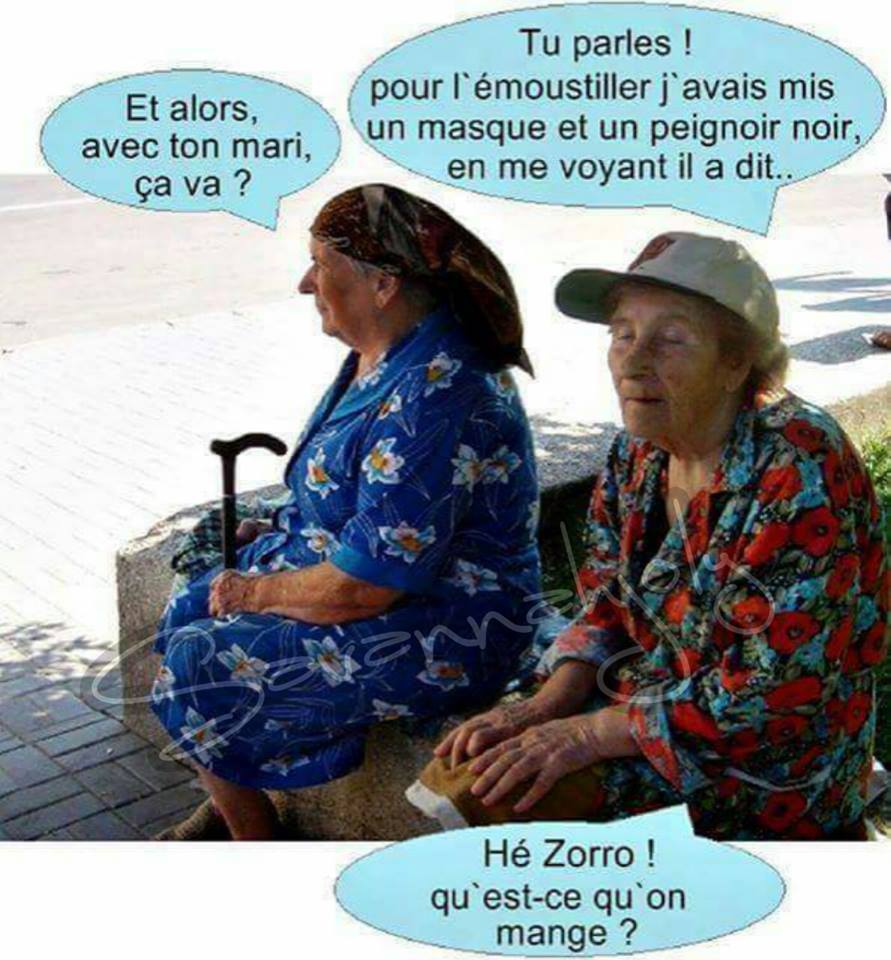  Image hilarante  discussion entre anciens , photo blague
              