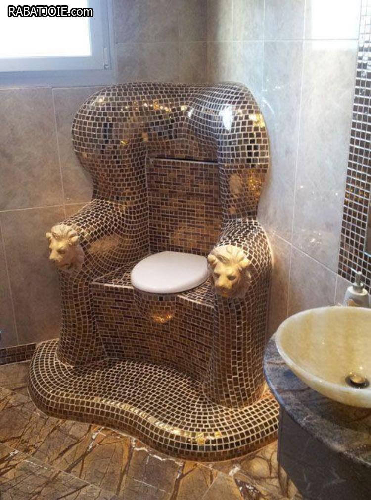  Image tordante  wc de luxe , photo blague
              