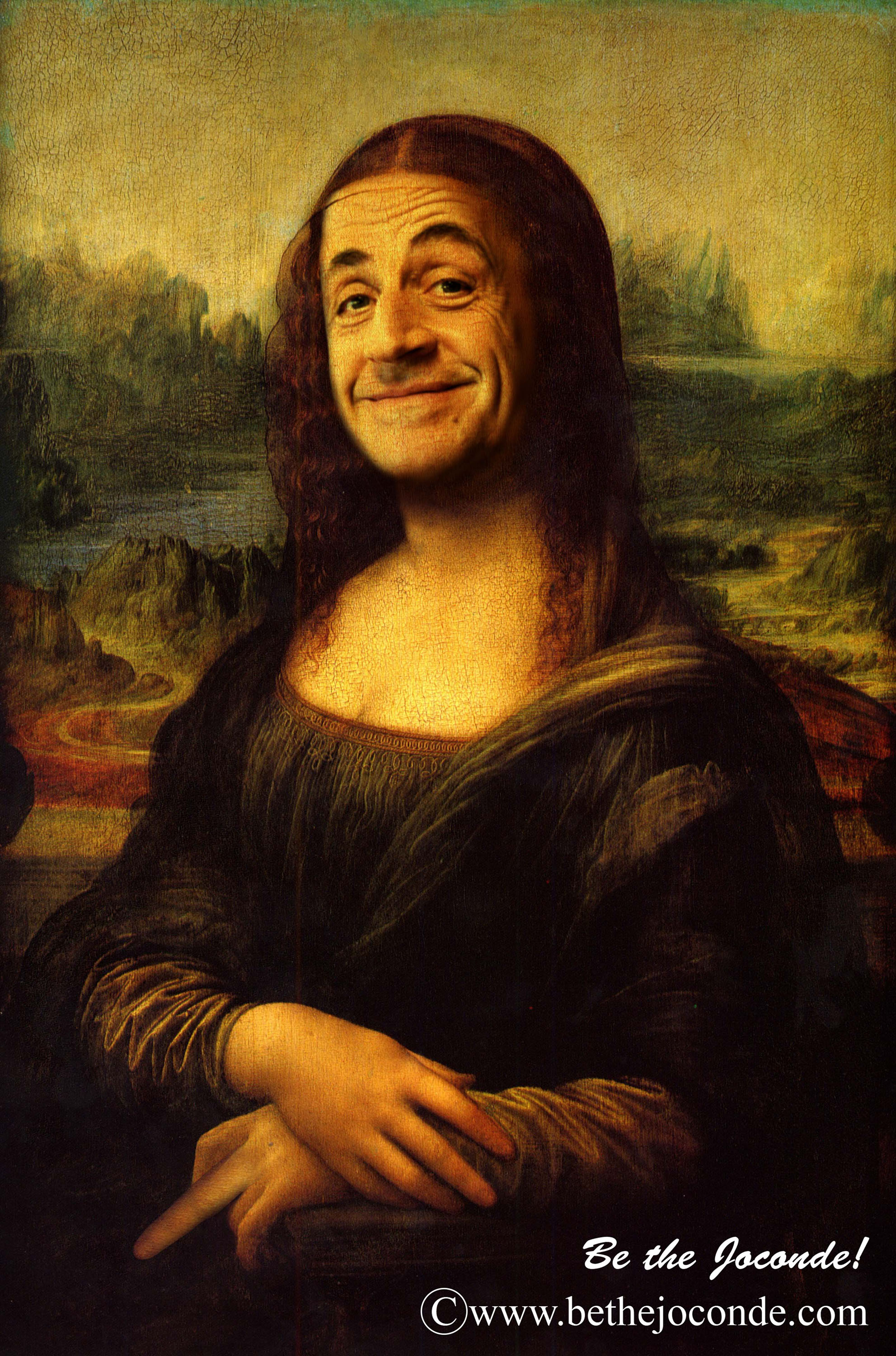  Image cocasse  Sarko Lisa , photo blague
              