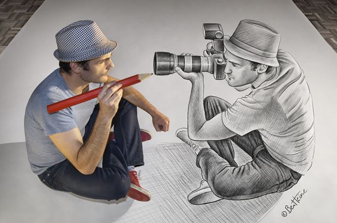 
               Meilleures images droles  Autoportrait 
              