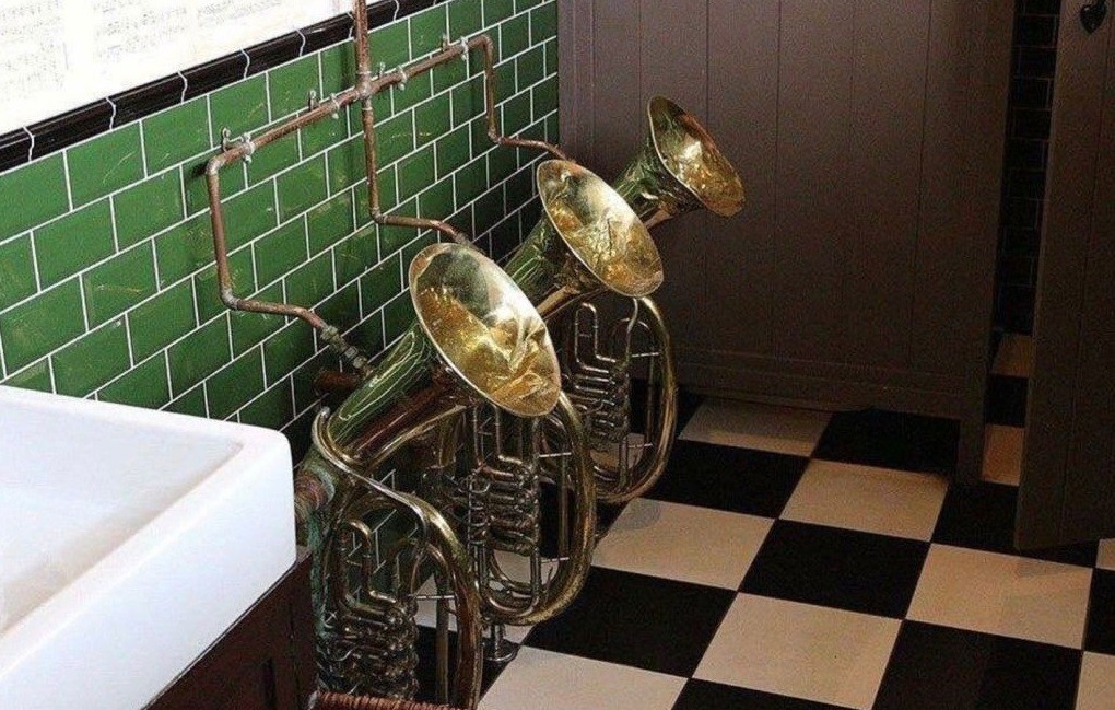  Image hilarante  Toilettes pour musiciens , photo blague
              