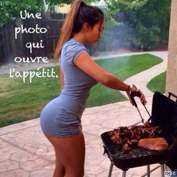  Image cocasse  ce barbecue ouvre l'appétit 
              