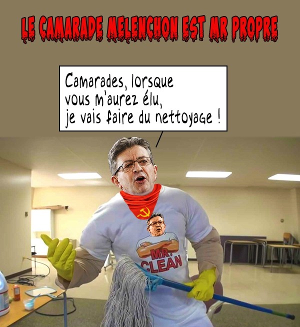  Image rigolote  le sois disant nouveau Mr PROPRE , photo blague
              