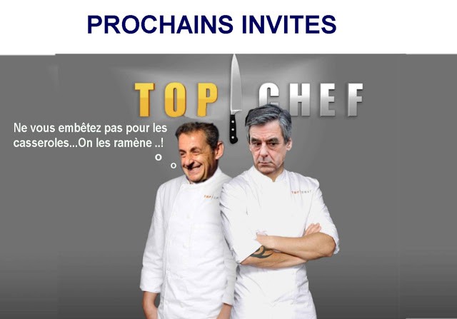  Image cocasse  deux nouveaux candidats à TOP CHEF , photo blague
              