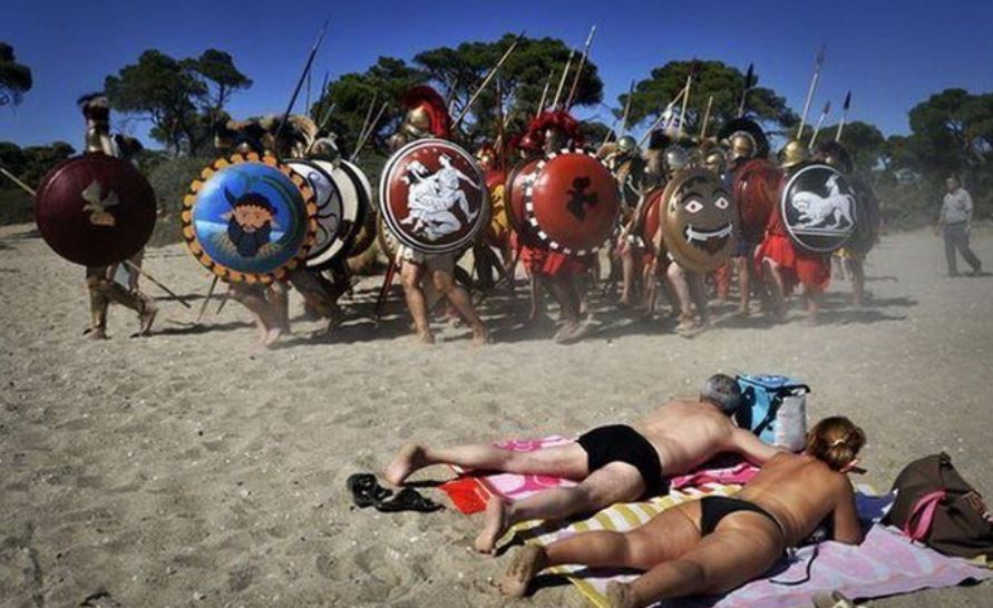 
               Meilleure image drole  Plage romaine 
              