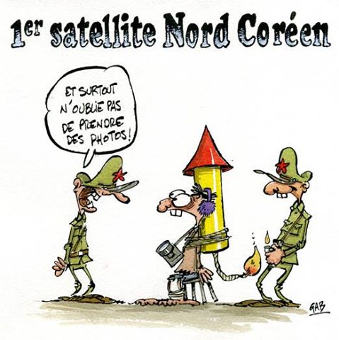 
               Meilleures images droles  1er satellite Nord Coréen 
              