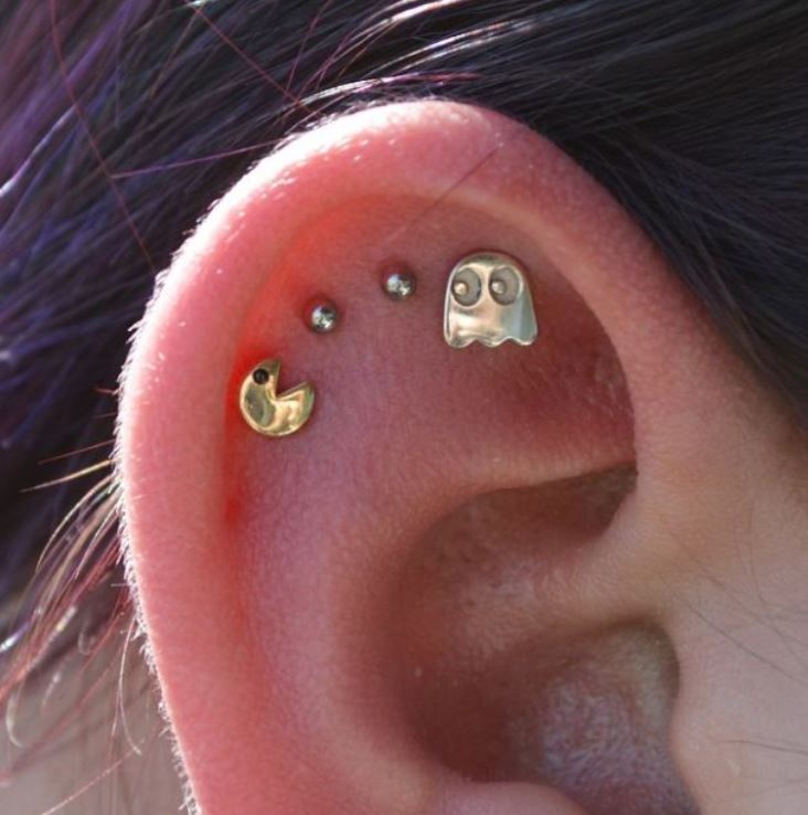  Image curieuse  Piercing pacman 
              