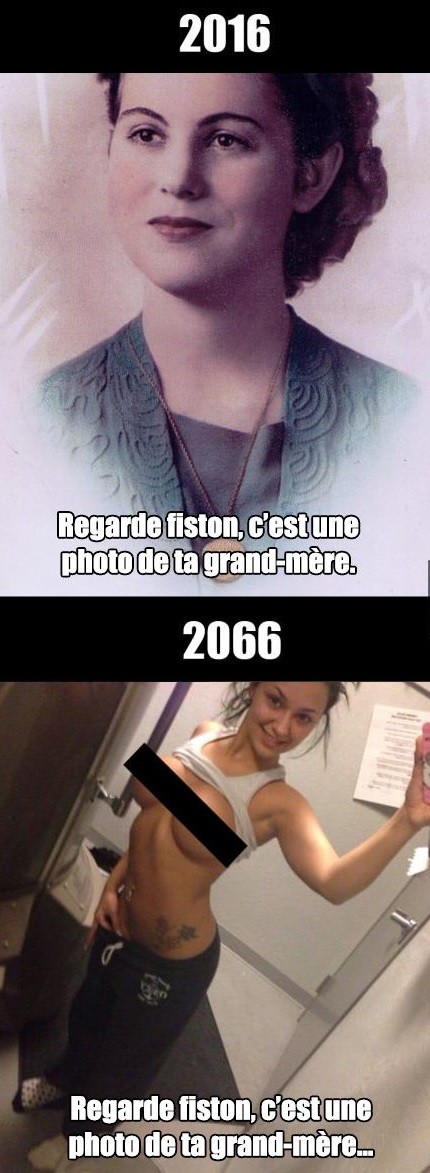  Image curieuse  L'avenir ? , photo blague
              